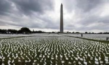 Memorial às vitimas da Covid nos EUA reúne familiares em Washington