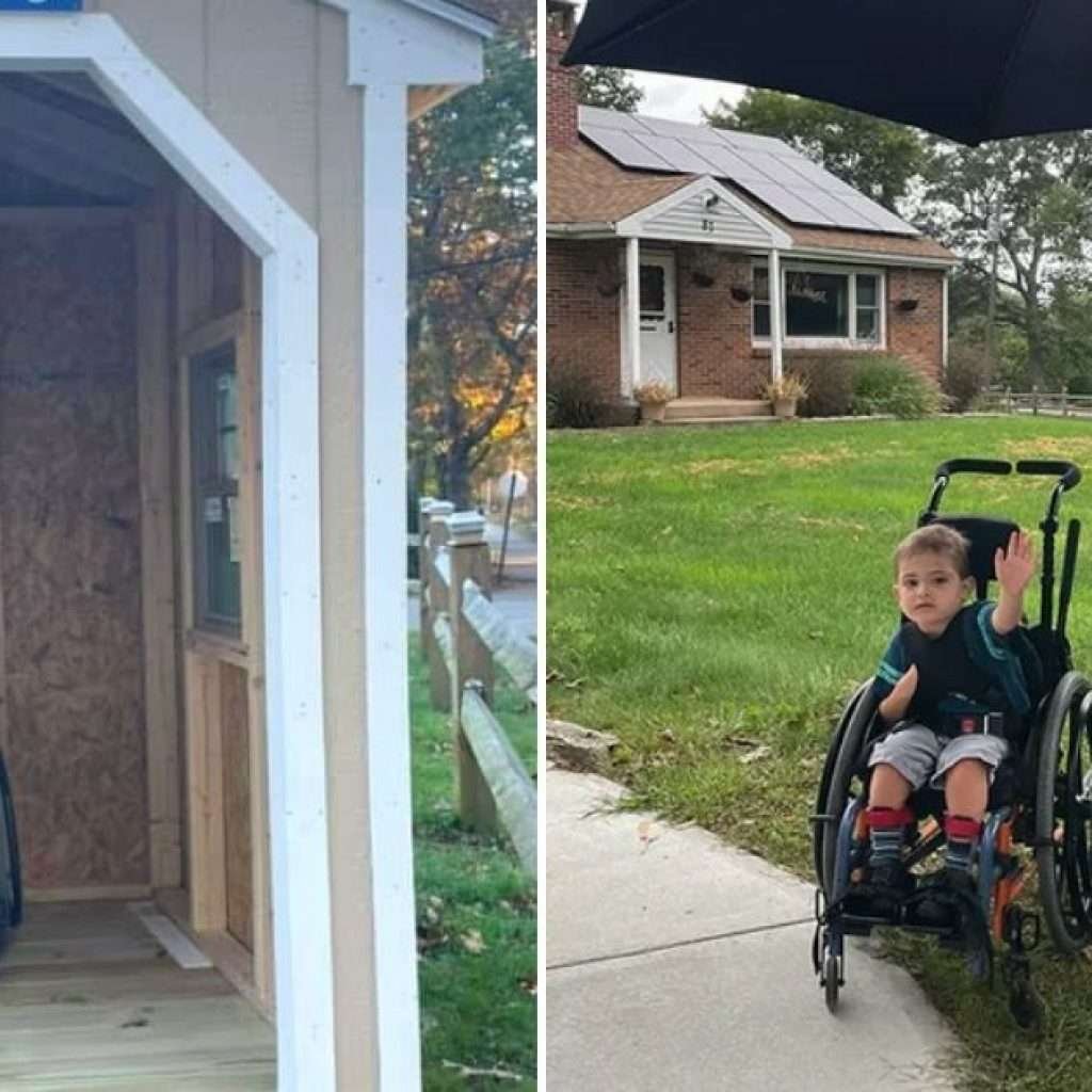 high-school-construction-class-builds-bus-stop-shelter-for-5-year-old-who-uses-a-wheelchair