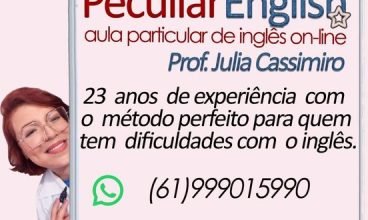 Aula particular de Inglês a partir de 10 dólares a hora.