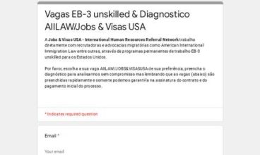 Vagas EB-3 unskilled & Diagnostico AIILAW/Jobs & Visas USA