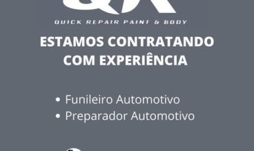 ESTAMOS CONTRATANDO COM EXPERIÊNCIA