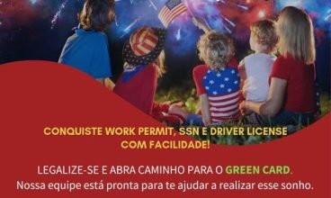 WORK PERMIT, SOCIAL E DRIVER LICENSE AO SEU ALCANCE! Regularize sua situação e o