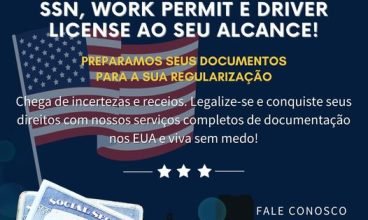 SOCIAL, WORK PERMIT E DRIVER LICENSE AO SEU ALCANCE!